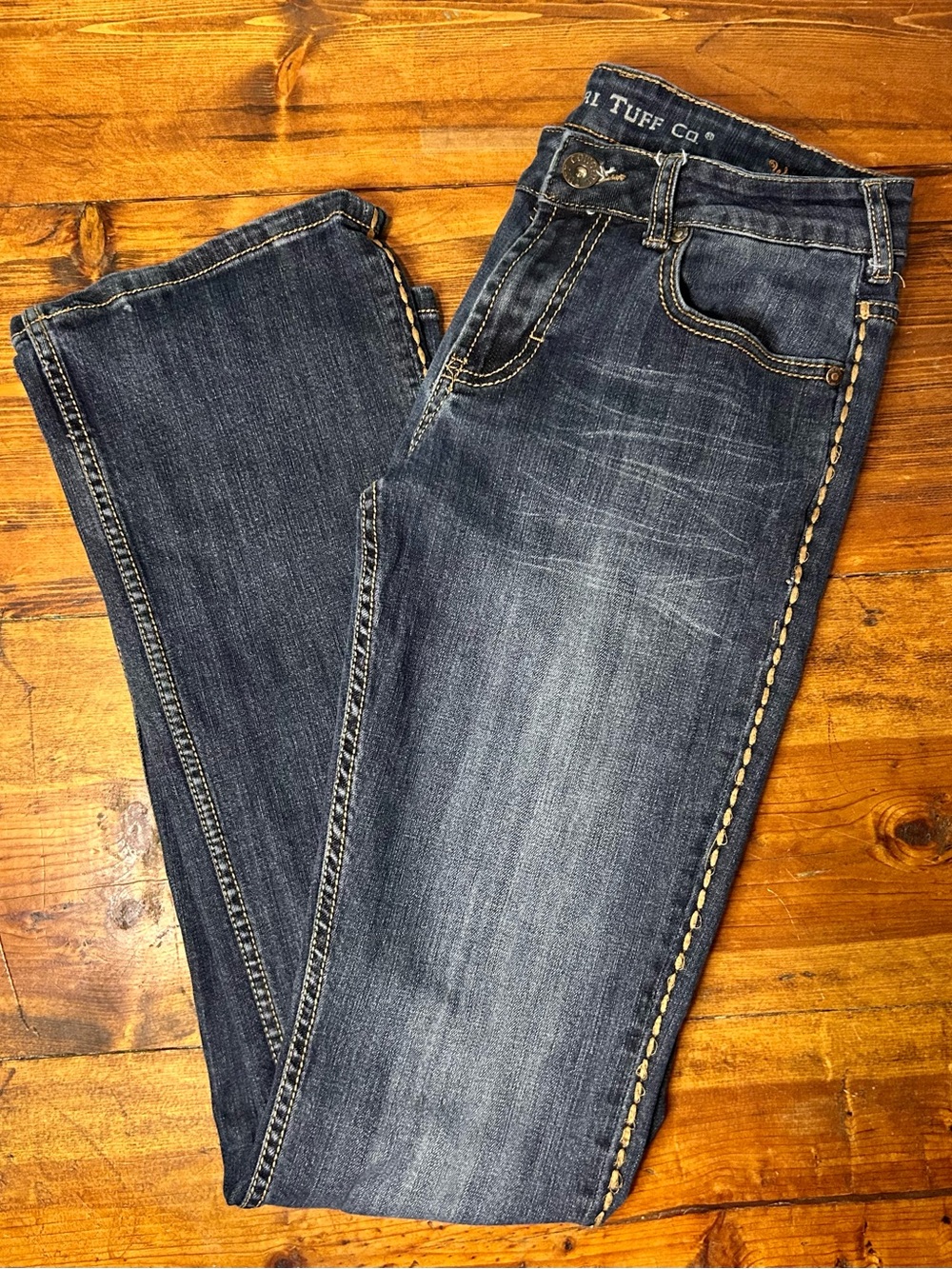 Cowgirl Tuff Women's Dark Blue Boot Cut Jeans